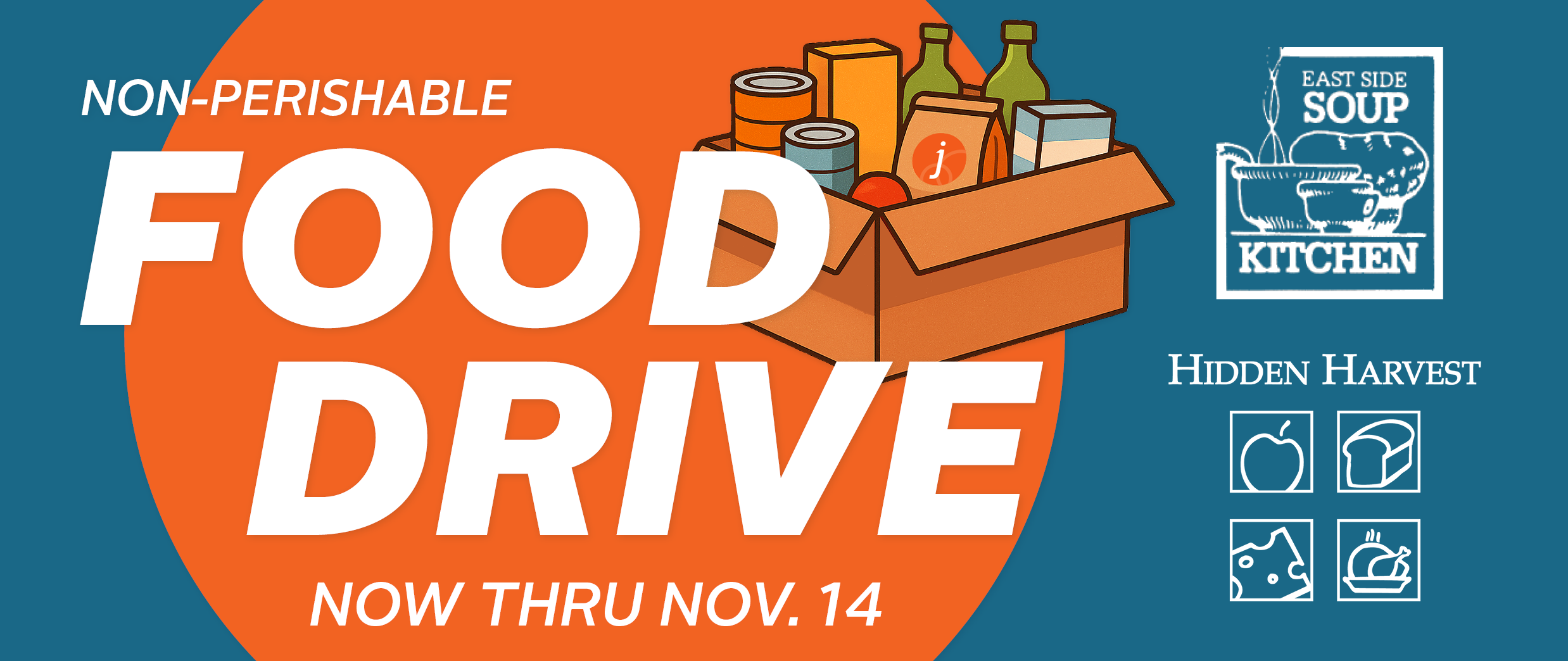 Food Drive now thru Nov. 14